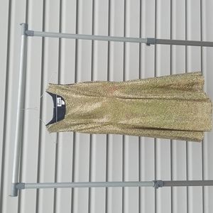 Gold sequin dress